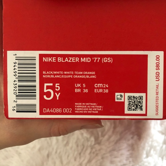 Nike blazer mid 77 NWT black/white - Picture 4 of 4